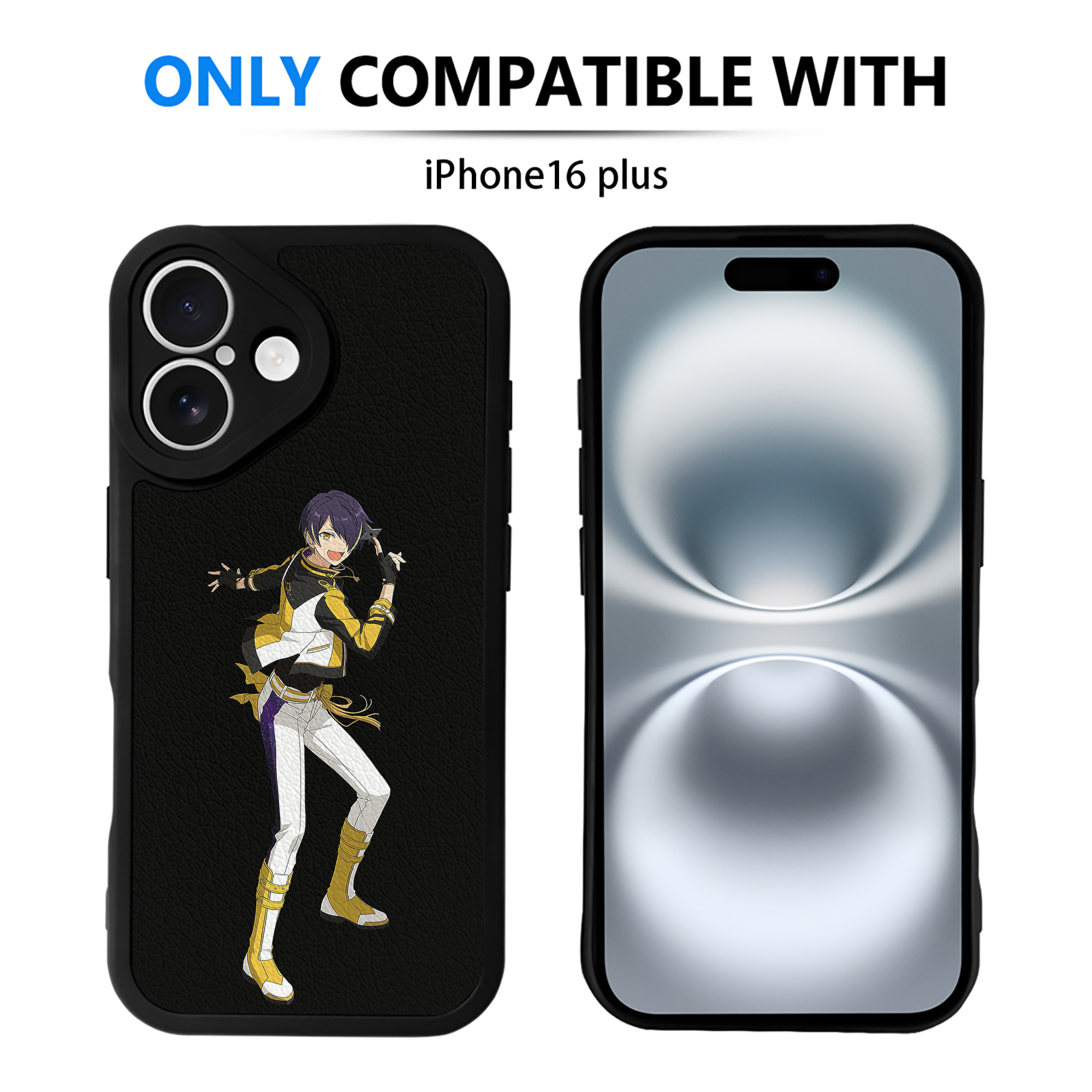 （画像用） あんさんぶるスターズ! Ensemble Stars 【iPhone 16シリーズ対応】シリコンスマホケース（レザー調） 材質：シリコン